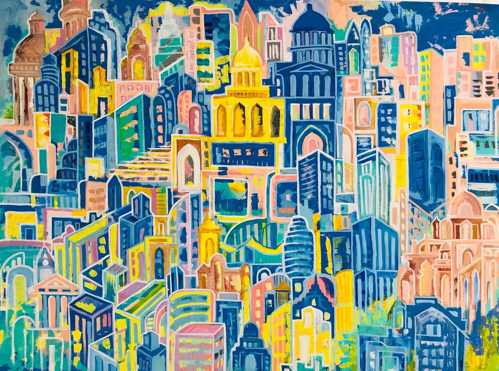 Original Canvas Acrylic Painting ( 6×4 ft )